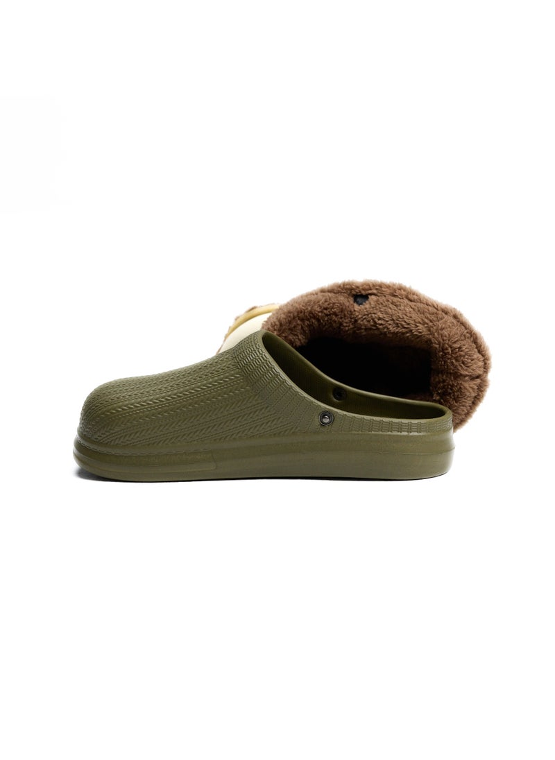 Onda Onda Sabo 2 Fur-lined slipper for Unisex kids - Khaki  - Image 2