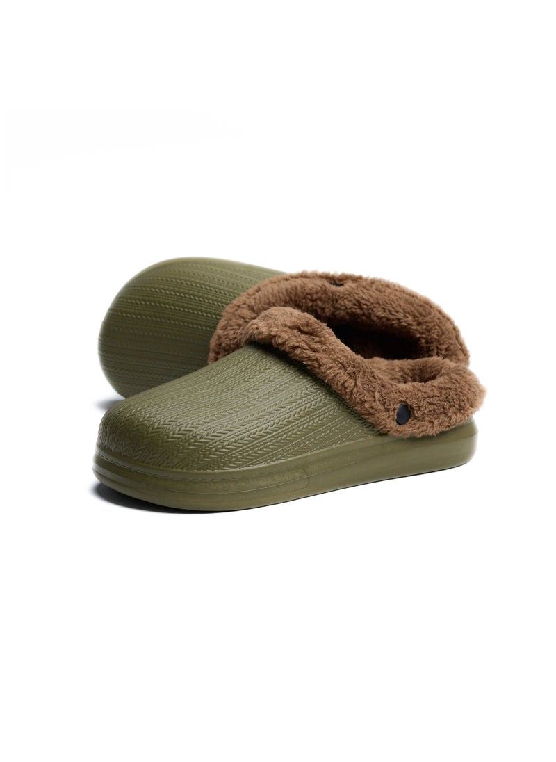 Onda Onda Sabo 2 Fur-lined slipper for Unisex kids - Khaki  - Image 3