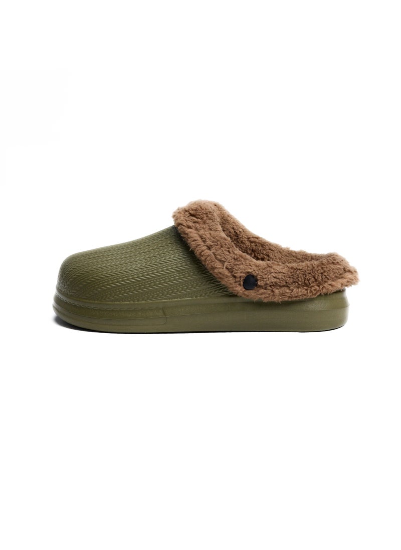 Onda Onda Sabo 2 Fur-lined slipper for Unisex kids - Khaki  - Image 5