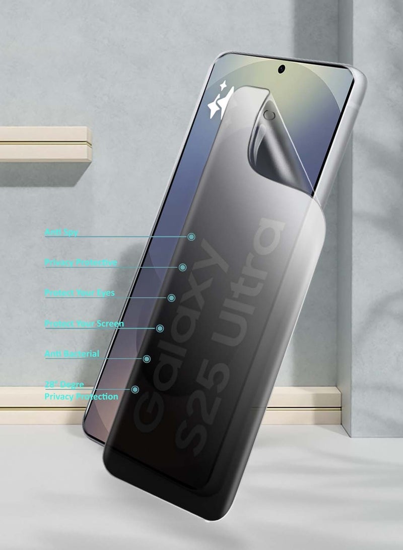 Yesido Samsung Galaxy S25 Ultra 2025 Yesido Premium Hydrogel Anti Spy / Anti Privacy Film Thin and Flexible Screen Protector - Clear - Image 3