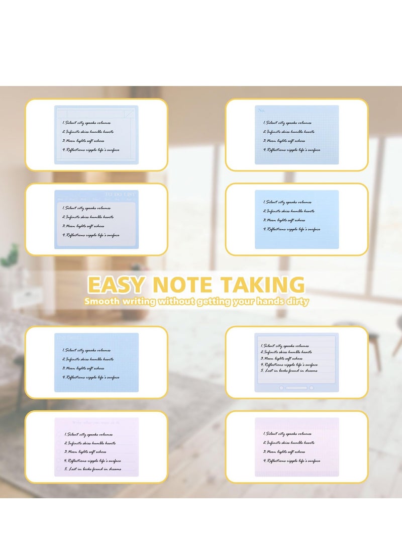 Generic 2 Sticky Notes Roll Tape Dispensers - 512 Sheets of 1.7 x 2.4 Inch Full Adhesive Sticky Notes - Self-Stick Memo Pads for Noting and Writing (Blue & Green)  - Image 5