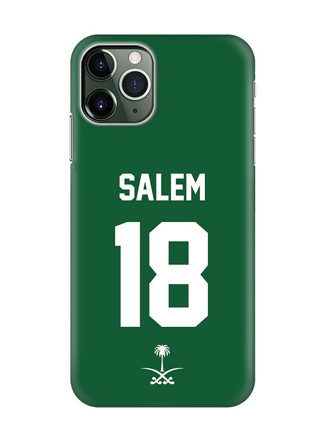 Stylizedd Slim Cover for Apple iPhone 11 Pro Case Snap Classic Series Mobile Cover Hard PC Shield Matte Finish Print -Saudi Arabia-Player-Salem - Image 1