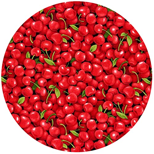 ANDRÉAS Andreas Silicone JO-4 Non-Slip 6.25" Jar Opener, Easy Lid Opener, Made with Silicone herriesd Fabric, Dishwasher Safe, Garlic Peeler, Cherries, 6.25 inch - Image 1