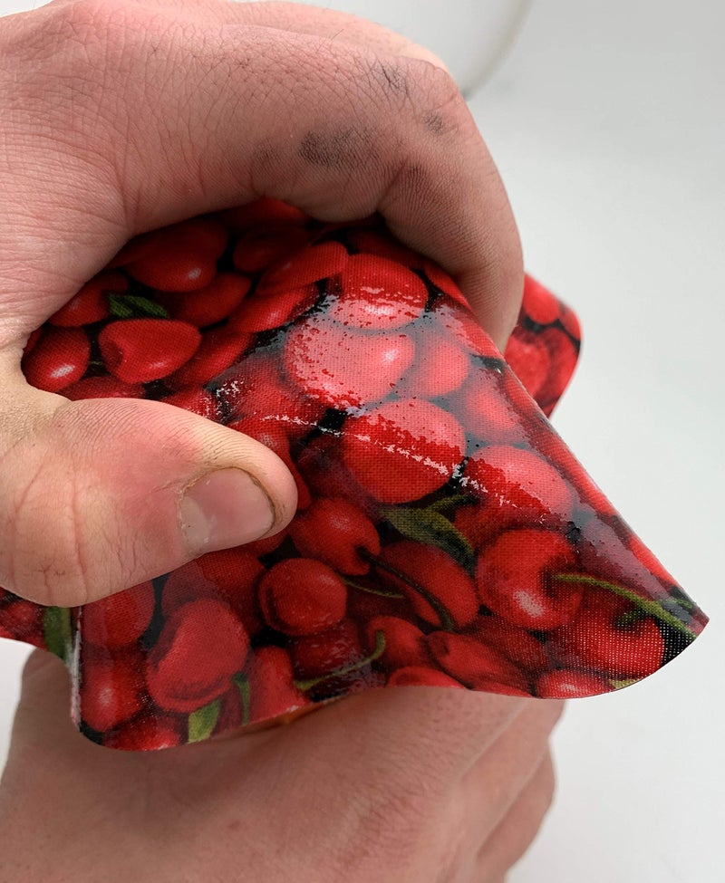 ANDRÉAS Andreas Silicone JO-4 Non-Slip 6.25" Jar Opener, Easy Lid Opener, Made with Silicone herriesd Fabric, Dishwasher Safe, Garlic Peeler, Cherries, 6.25 inch - Image 4