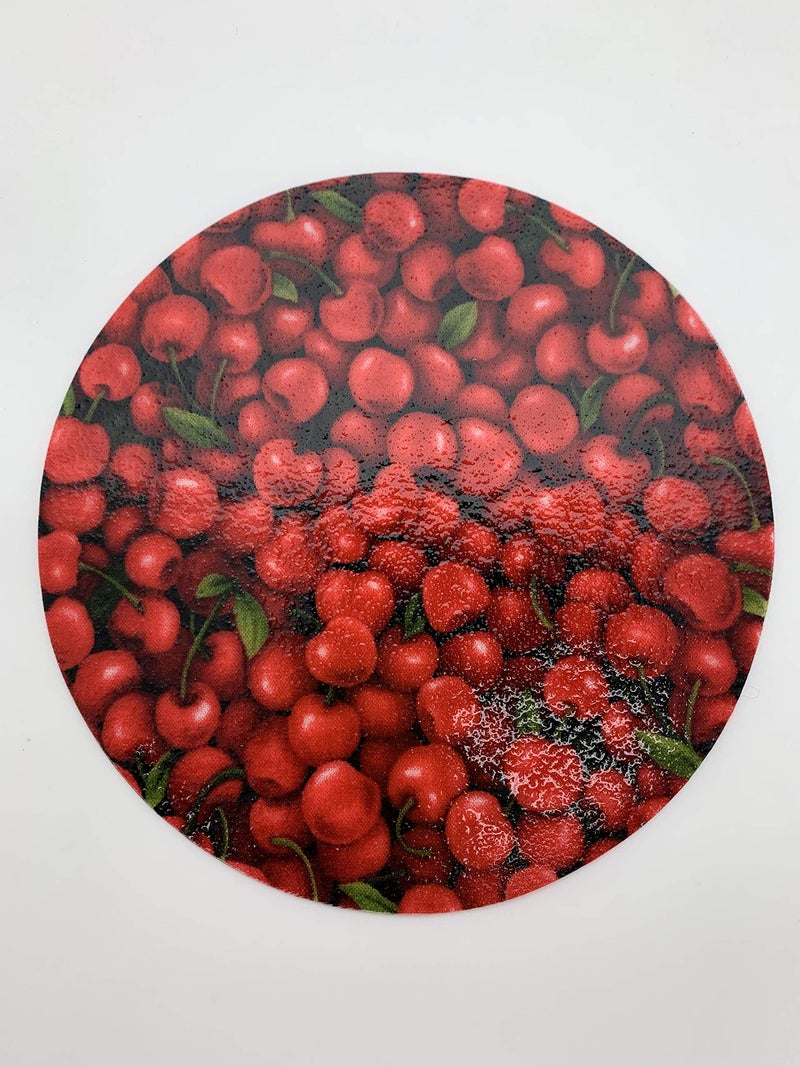 ANDRÉAS Andreas Silicone JO-4 Non-Slip 6.25" Jar Opener, Easy Lid Opener, Made with Silicone herriesd Fabric, Dishwasher Safe, Garlic Peeler, Cherries, 6.25 inch - Image 2