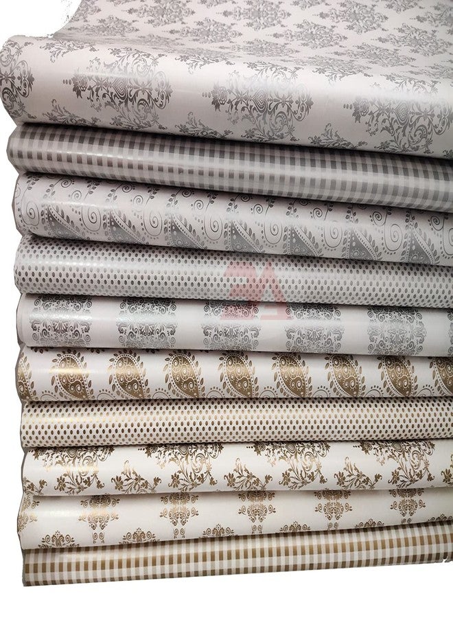 3A Featuretail Printed Gift Wrapping Paper(Assorted Design, Size - 19" x 28" In) Gifts Wrap Sheets, Premium Sheet for Birthday Gift Pack (Silver+Golden Gift Wrap Combo, 25pc Set) - Image 4