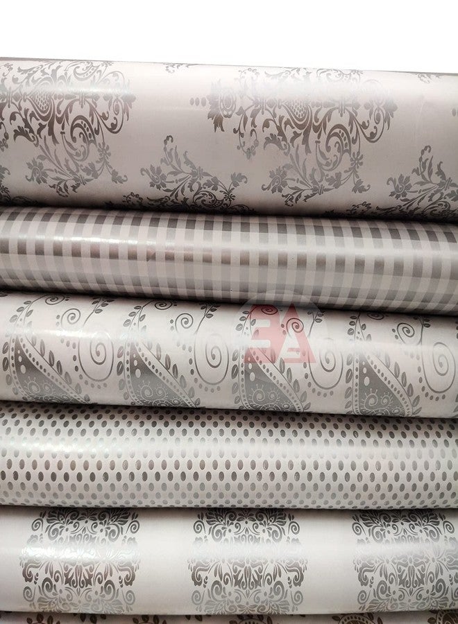 3A Featuretail Printed Gift Wrapping Paper(Assorted Design, Size - 19" x 28" In) Gifts Wrap Sheets, Premium Sheet for Birthday Gift Pack (Silver+Golden Gift Wrap Combo, 25pc Set) - Image 2