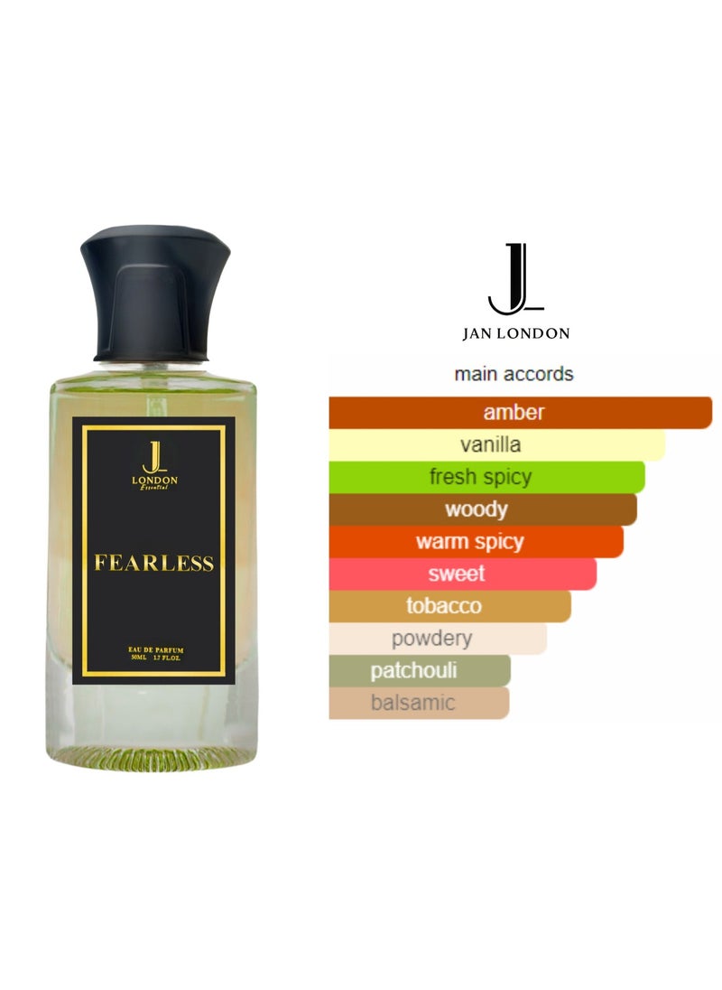 JAN LONDON JAN LONDON ESSENTIAL EDP FEARLESSS Perfume For Men And Women Inspired by LATTAFA ASAD 50ml  - Image 3