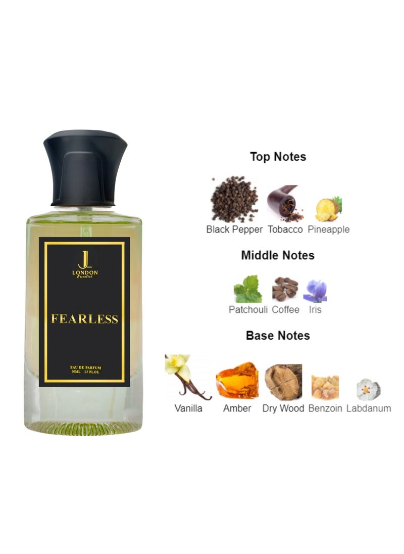JAN LONDON JAN LONDON ESSENTIAL EDP FEARLESSS Perfume For Men And Women Inspired by LATTAFA ASAD 50ml  - Image 4
