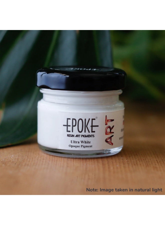 EPOKE Resin Pigment Ultrawhite (Opaque) - Mini Pigment Paste -25g For Resin Art - Image 2