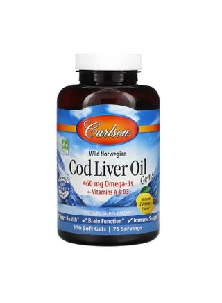 Wild Norwegian Cod Liver Oil Gems Natural Lemon 460 mg 150 Soft Gels - pzsku/Z2A3DE75FF099DACBAB55Z/45/_/1696671418/dde526b6-29ba-4e6f-84f8-e320d0fa3ed6