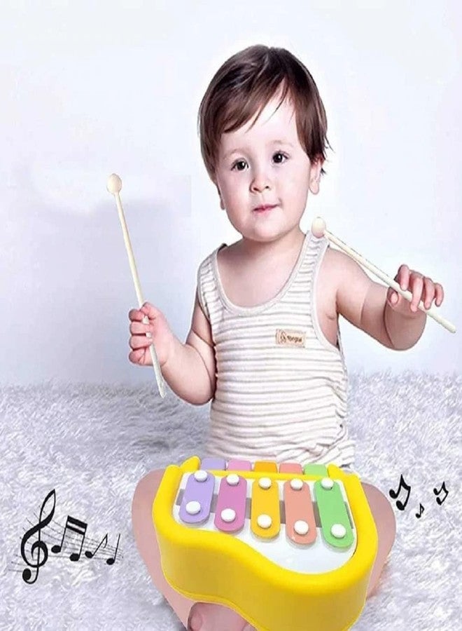 ROKTRY 5 Tiles Mini Piano,Development Musical Instruments Piano Toy, Music Education, Nursery, New Year Gifts,Piano Keyboard and Stick, Kids Drum Toy - Image 4