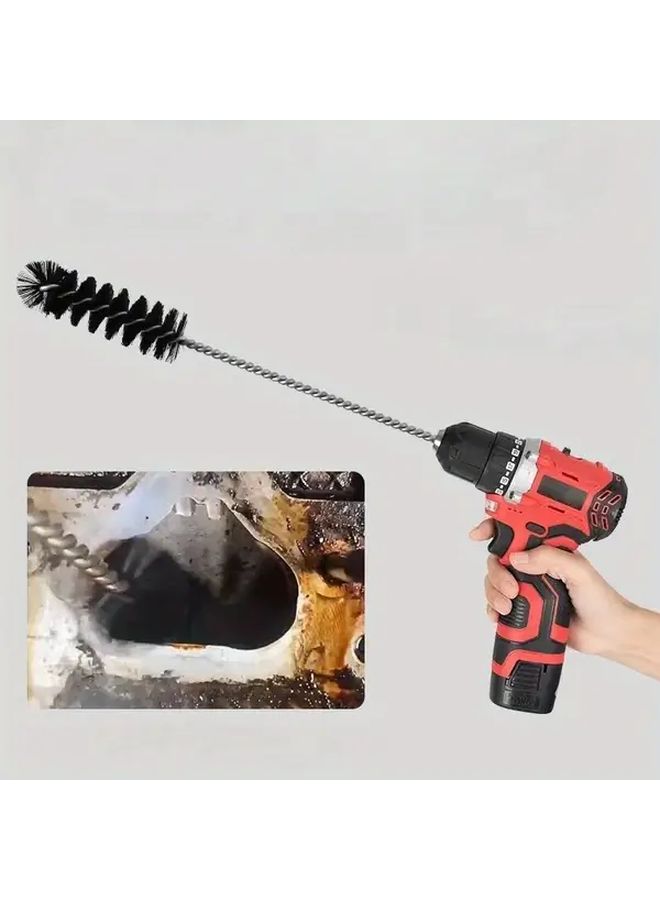 1pc Black Carbon Deposit Cleaning Brush Tool For Air Door Combustion Chamber Cylinder Car Engine Cleaner - Image 1