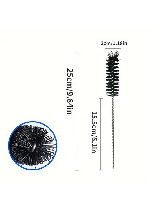 1pc Black Carbon Deposit Cleaning Brush Tool For Air Door Combustion Chamber Cylinder Car Engine Cleaner - Image 3