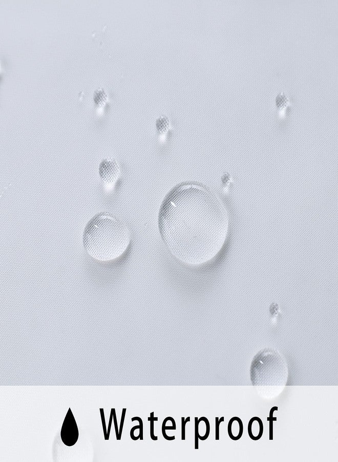 Bonzer Sheer Curtains Waterproof Indoor Outdoor 2 Panels Voile Sheer Curtains with Wide Eyelets for Living Room Bedroom Porch Pergola Cabana 54 x 95 Inch White - Image 4