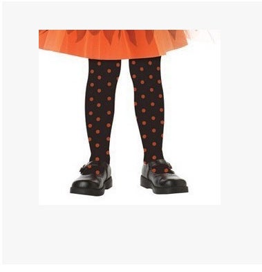 2024 Halloween Witch Cosplay Dress for Kids Pantyhose  - Image 1