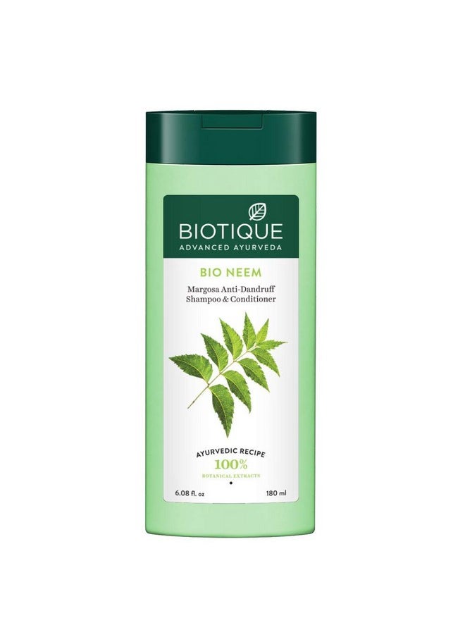 Biotique Biotique Bio Neem Margosa Anti Dandruff Shampoo and Conditioner, 180ml  - Image 1