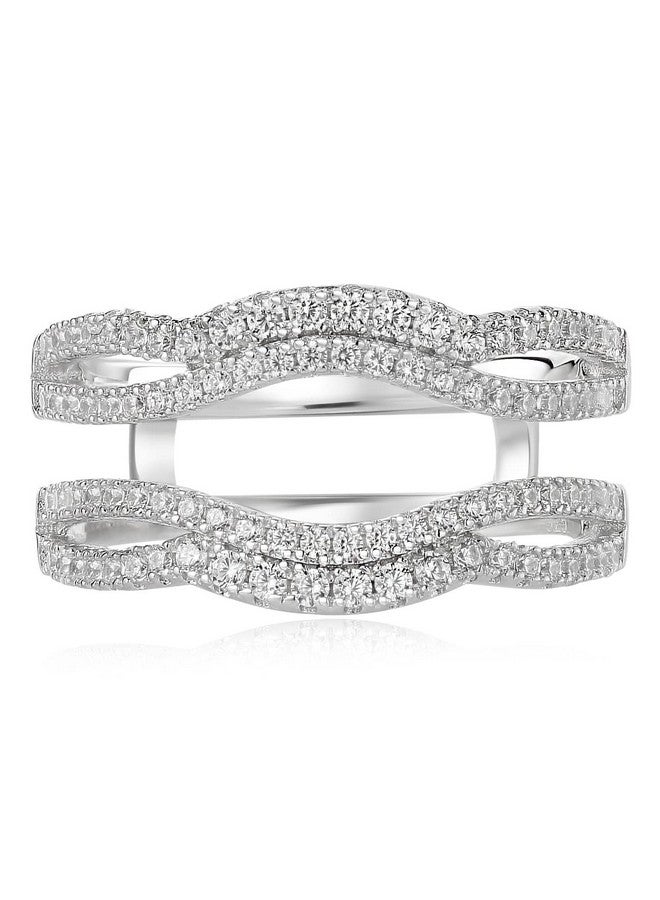 Newshe Jewellery محسن خاتم الزفاف نيوزهي لخواتم الخطوبة خاتم زفاف للنساء Aaaaa Cz خاتم أبدي حارس مقاس 510 (6) - Image 1