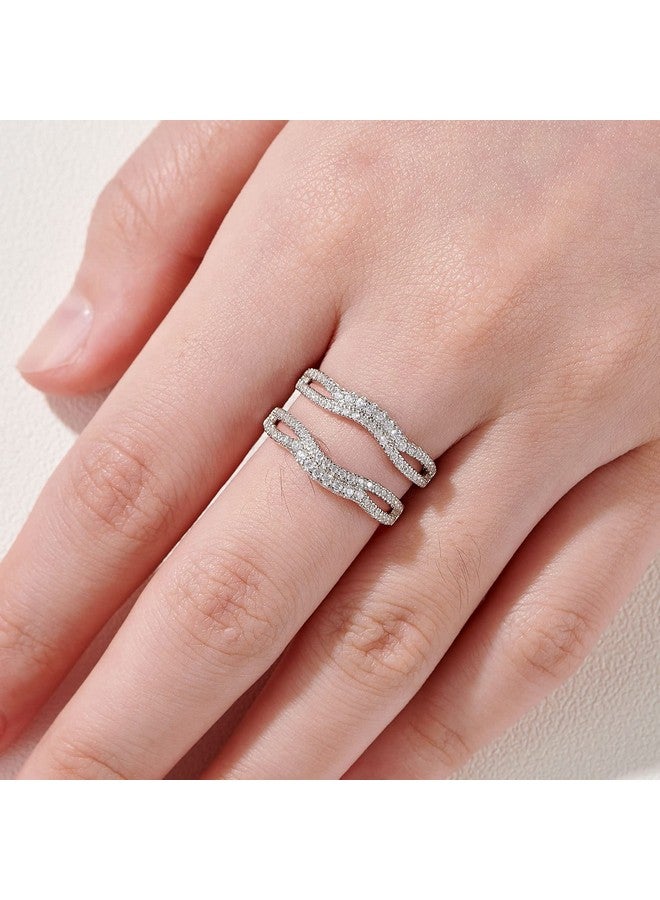 Newshe Jewellery محسن خاتم الزفاف نيوزهي لخواتم الخطوبة خاتم زفاف للنساء Aaaaa Cz خاتم أبدي حارس مقاس 510 (6) - Image 4