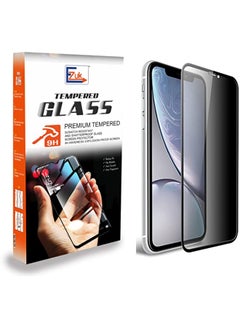 NQ 11D Privacy Screen Protector for Apple iPhone 11 Pro Max & iPhone Xs Max, Anti Spy 9H Anti-Fingerprint Edge to Edge Full Coverage Tempered Glass (Black)