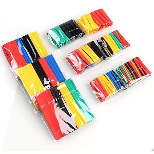 Immech Rpi Shop Polyolefin Heat Shrink Tube, Insulated Wire Cable Sleeving Wrap, 7 Different Cut Size Without Box - Multicolour, 130 Pieces - Image 2