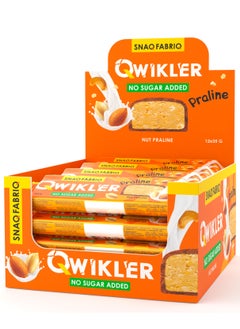 Snaq Fabriq Qwikler Bar with Nut Praline No Sugar Added 12x35g  - Image 1