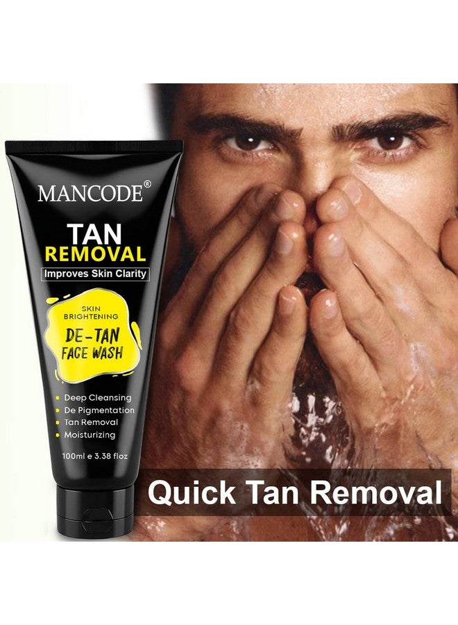 MAN CODE Mancode DeTan Face Wash | Deep Cleansing & Moisturizing | Improves Skin Clarity | DeTan Face Wash for Men & Women | 100ml - Image 4