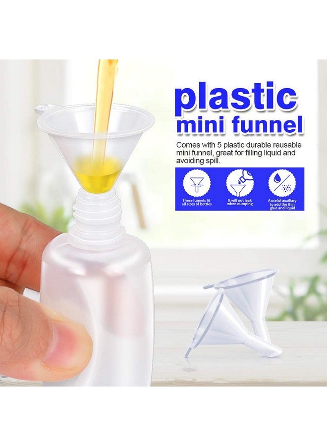 YGDZ 12Pcs Precision Tip Applicator Bottles 30Ml Needle Tip Squeeze Glue Bottles For Paint Quilling Craft 6 Colors Precision Bottles With 5 Mini Funnels - Image 5