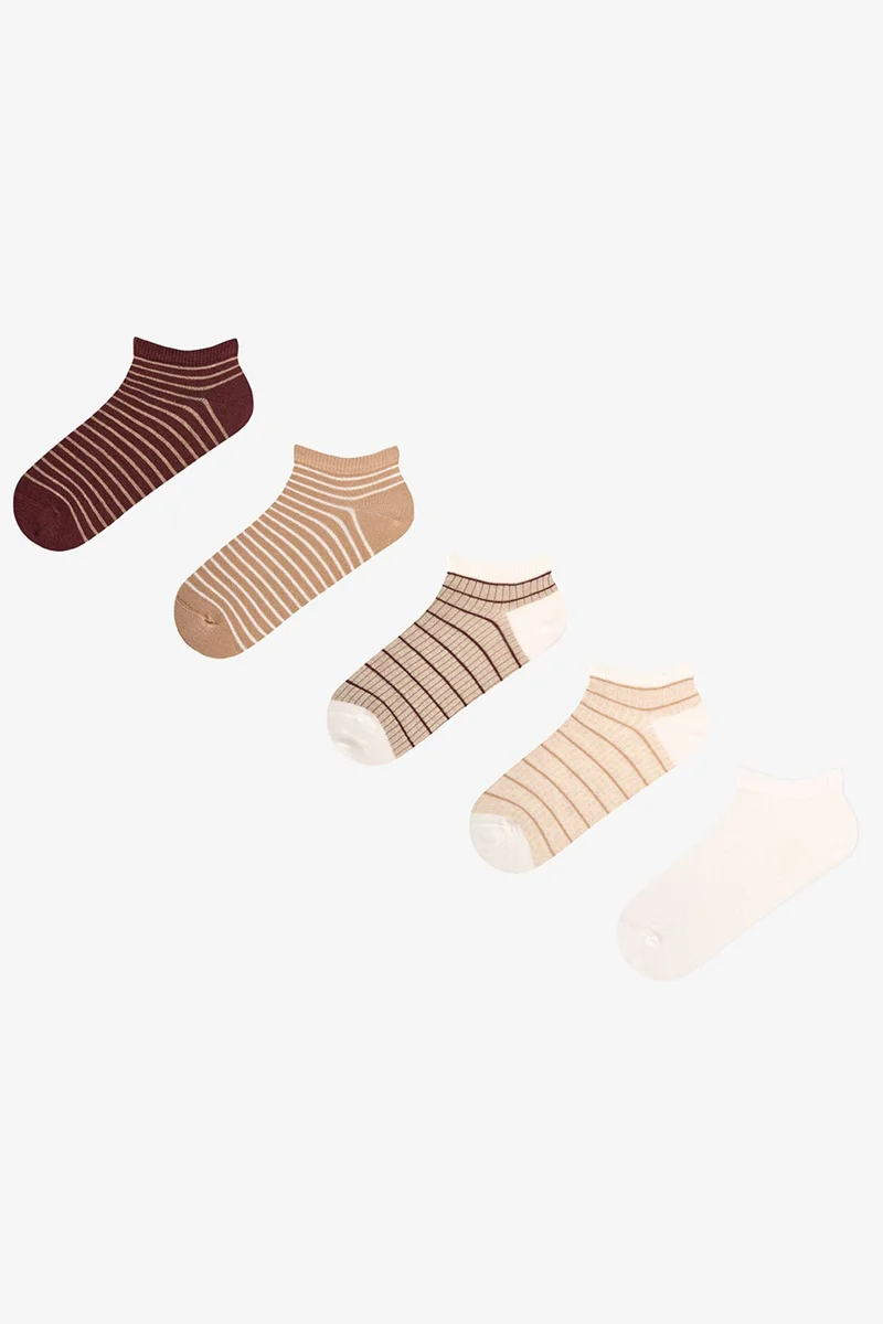 Penti PENTI Everyday Ribbed Striped Jacquard 2-Pack Ankle Socks