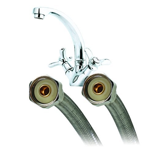 Fluidmaster B4F30 Faucet Connector, Braided Stainless Steel - 1/2 F.I.P. Thread x 1/2 F.I.P. Thread, 30-Inch Length - Image 3