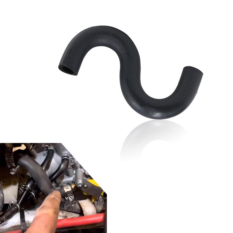 Flygun 1 PC Automobile Fuel Tank Fuel Line S Shaped Flexible Tube Original Perfect Replacement Parts 6956HM3A60 16956HC0014 Compatible with Honda Fuel Tanks TRX 250X 300EX 300X Black