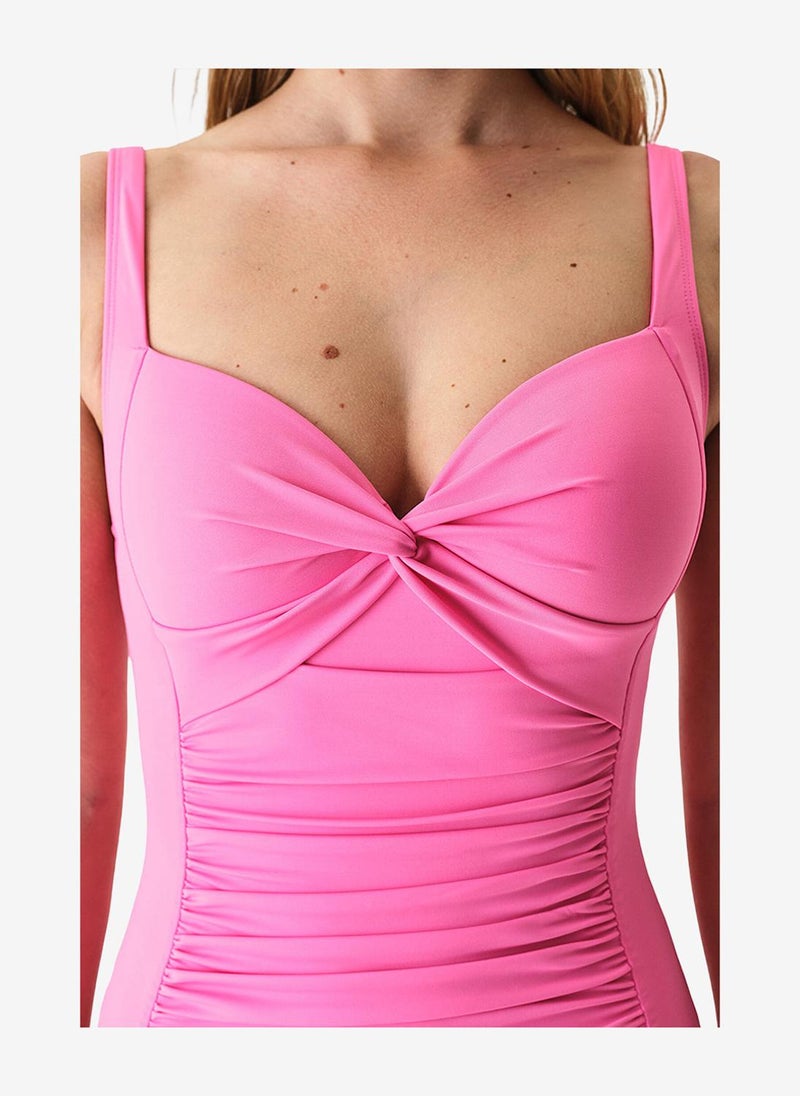 Penti Women Shirred Pink Swimsuit - Image 3
