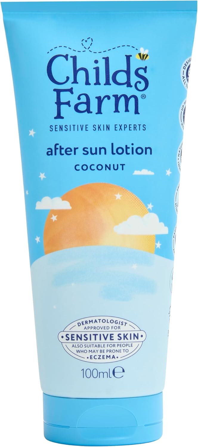 Childs Farm Kids Baby After Sun Lotion Coconut Soothing Moisturising Suitable for Dry Sensitive Skin 100ml