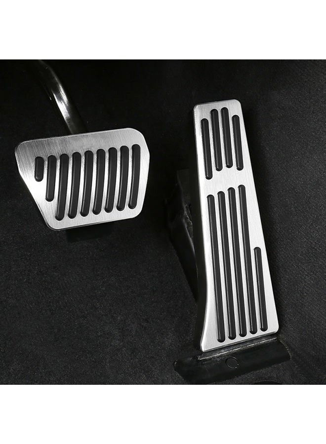 Jaronx For BMW No Drill Gas Brake Pedal, Anti-slip Aluminium Alloy AT Accelerator Brake Pedal Cover (Fits: BMW 3 5 6 7 X 1 X3 X 4 X5 X 6 Z4 Series) (Gas+Brake Pedals) - Image 1