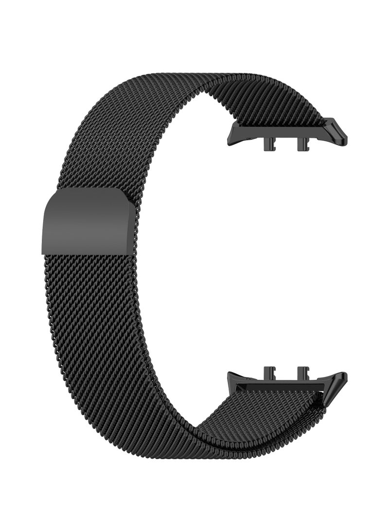 Beauenty Magnetic Strap for Honor Watch5 Stainless Steel Milanese Loop for Honor Watch5 Wristband Bracelet Accessories (Black) - Image 2
