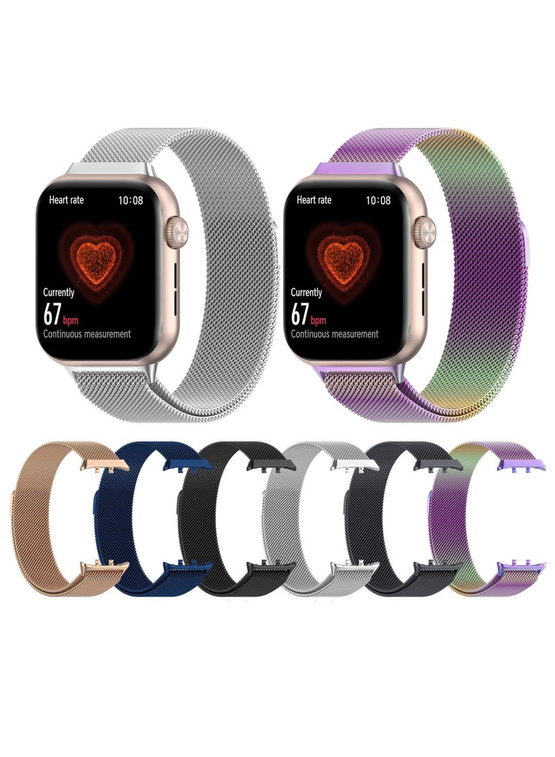 Beauenty Magnetic Strap for Honor Watch5 Stainless Steel Milanese Loop for Honor Watch5 Wristband Bracelet Accessories (Black) - Image 5