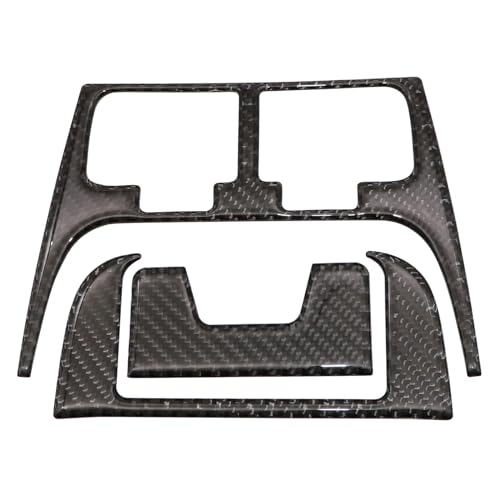 GXARTS 12Pcs Carbon Fiber Full Set Interior Decoration Trim Kit Compatible with Lexus IS250 Black 2006 2007 2008 2009 2010 2011 2012 - Image 4