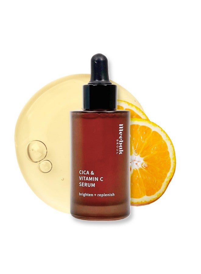 Meebak Cica & Vitamin C Serum | Korean Dark Spot Remover Facial Serum | Soothing Anti Aging & Skin Brightening W/Centella Asiatica, Panthenol, & Adenosine - Image 1