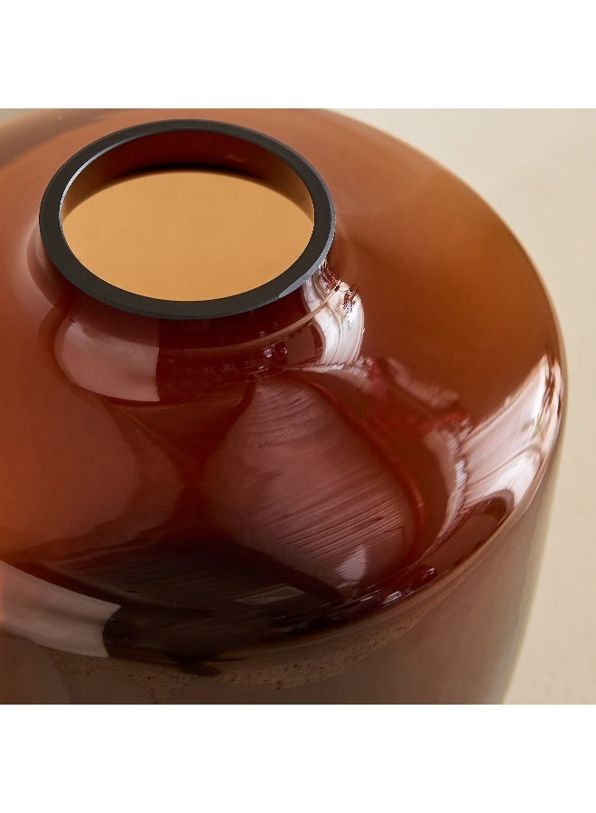 Home Box Pedro Decorative Heavy Glass Vase - 19.5x22 cm - Image 3