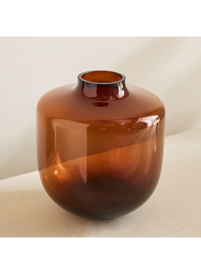 Home Box Pedro Decorative Heavy Glass Vase - 19.5x22 cm - Image 2