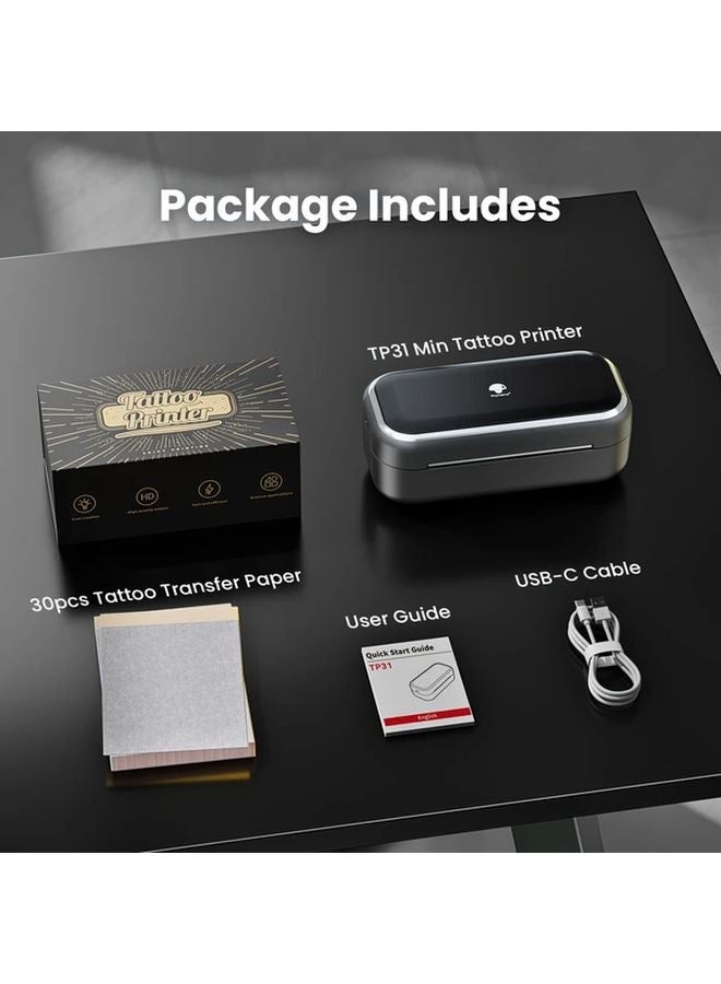 Gray Phomemo TP31 Wireless Tattoo Stencil Printer Portable Mini Thermal Printer - Image 1