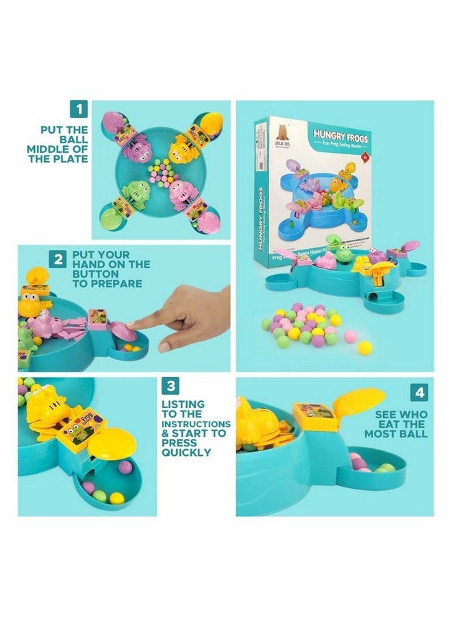 Goyal's Hungry Frog Indoor Game for Kids | Family Board Game | Frog Toys for Kids Activity | 4 Player Fun Interactive Frog Eat Beans Game | Proudly Made in India - Image 4