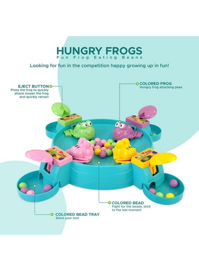 Goyal's Hungry Frog Indoor Game for Kids | Family Board Game | Frog Toys for Kids Activity | 4 Player Fun Interactive Frog Eat Beans Game | Proudly Made in India - Image 5