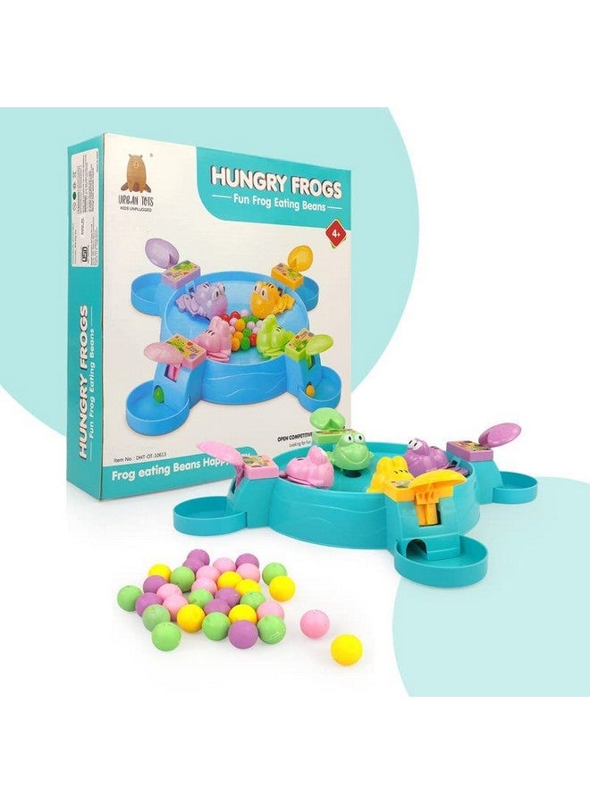 Goyal's Hungry Frog Indoor Game for Kids | Family Board Game | Frog Toys for Kids Activity | 4 Player Fun Interactive Frog Eat Beans Game | Proudly Made in India - Image 1