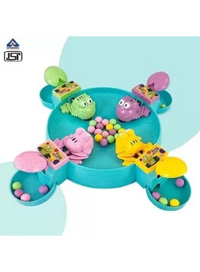 Goyal's Hungry Frog Indoor Game for Kids | Family Board Game | Frog Toys for Kids Activity | 4 Player Fun Interactive Frog Eat Beans Game | Proudly Made in India - Image 2