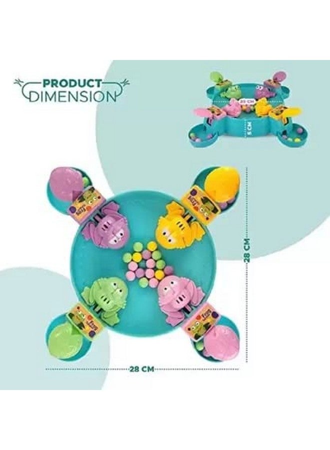 Goyal's Hungry Frog Indoor Game for Kids | Family Board Game | Frog Toys for Kids Activity | 4 Player Fun Interactive Frog Eat Beans Game | Proudly Made in India - Image 3