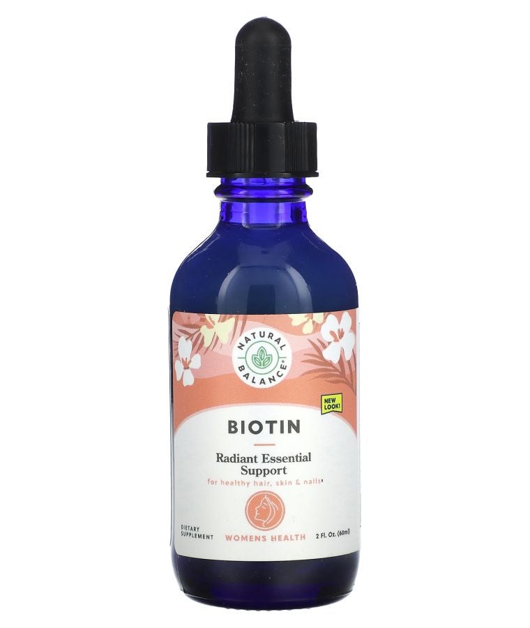 Natural Balance Liquid Biotin Radiant Essential Support 2 fl oz (60 ml)