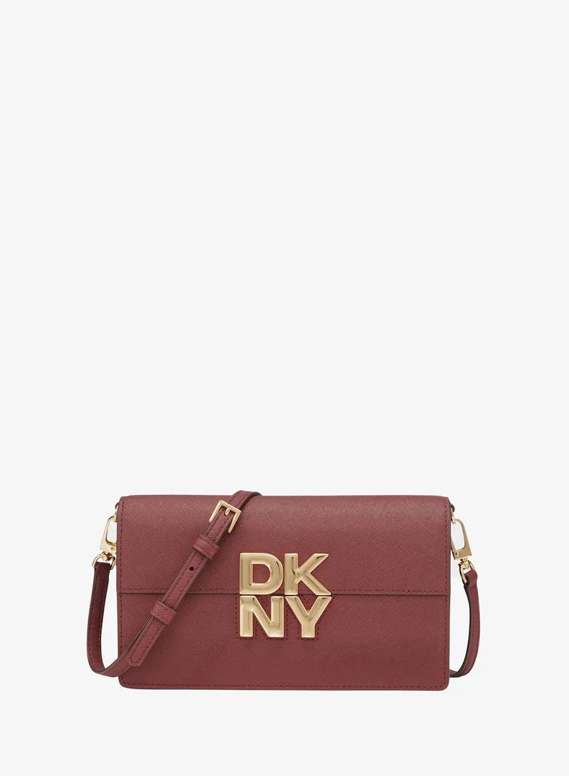 DKNY Echo Logo Flap Over Crossbody