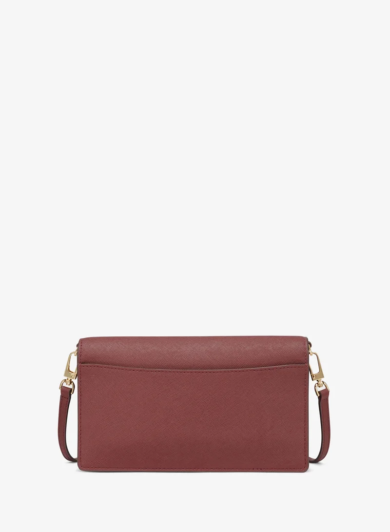 DKNY Echo Logo Flap Over Crossbody