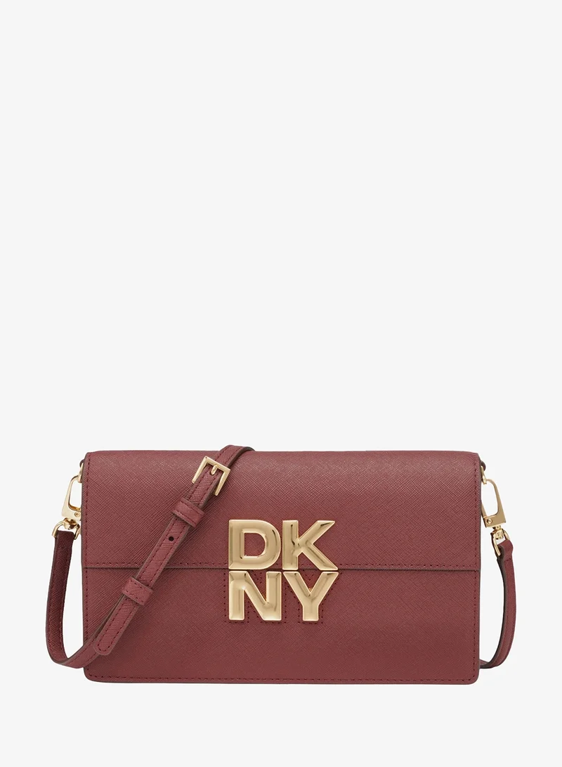 دكني حقيبة كروس بودي بشعار إيكو وغطاء قلاب